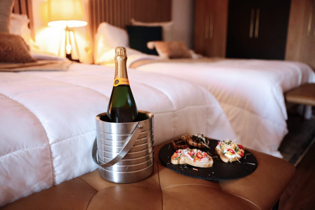 Angoria Hotel Room: Champagne & Charcuterie Board