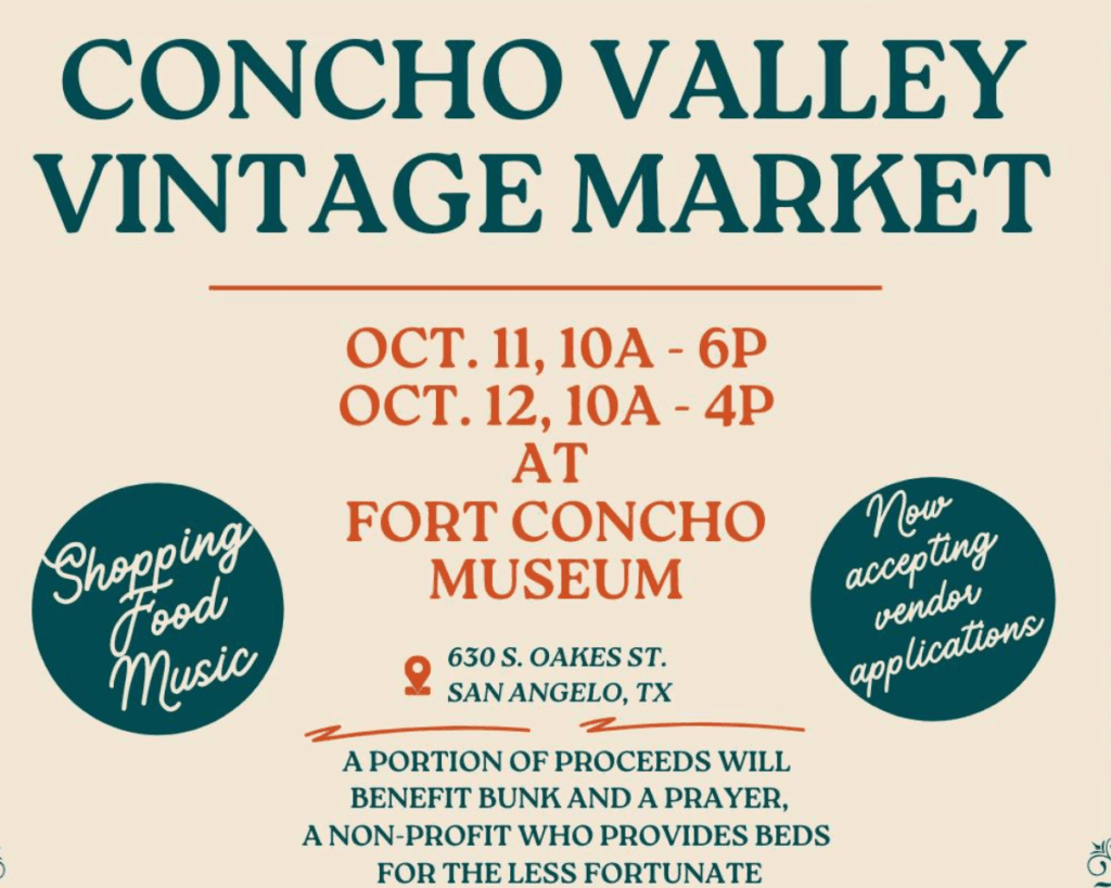 Concho Valley Vintage Market @ Historic Fort Concho