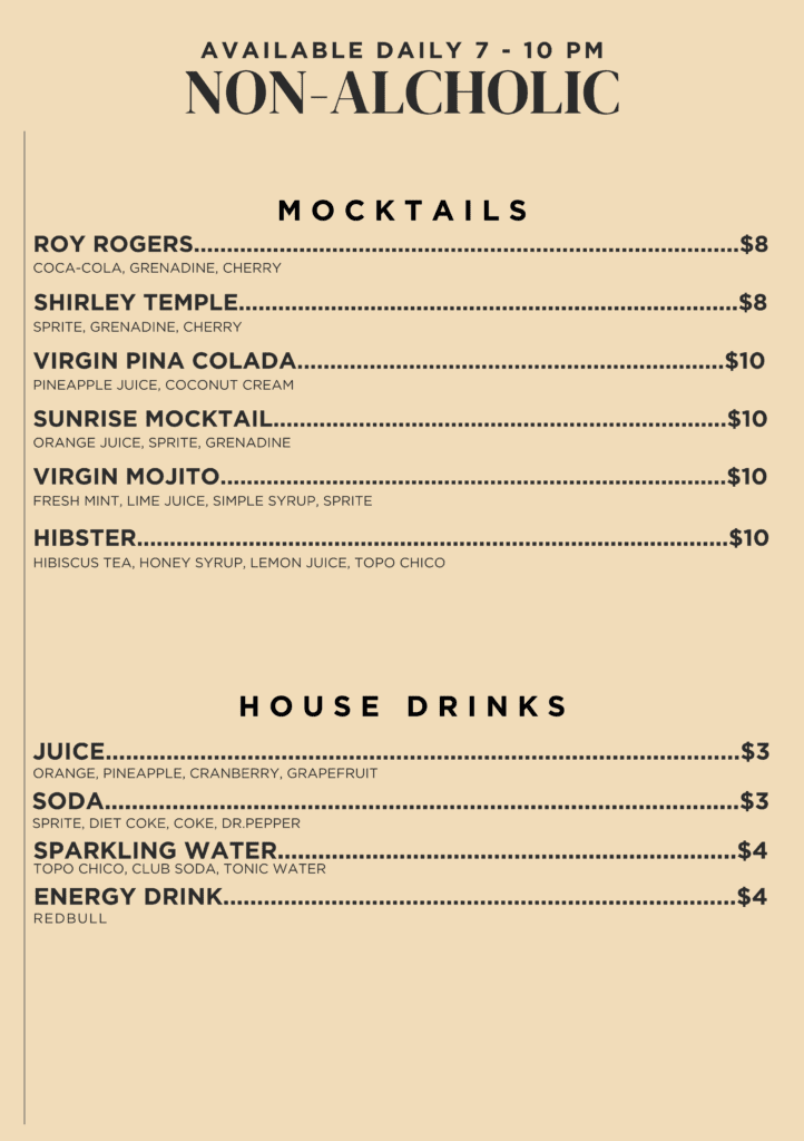 Waterlily Menu (A5)