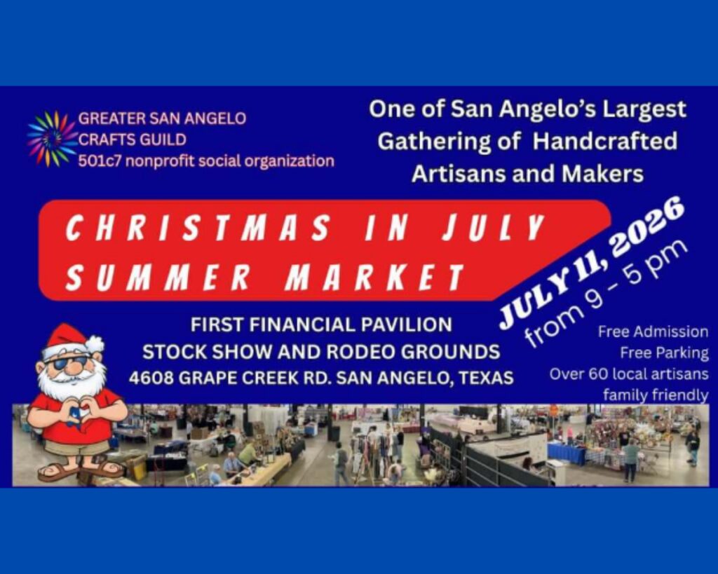 Greater San Angelo Crafts Guild Christmas in July Market